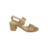 Nappa Sandal White & Camel