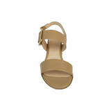 Nappa Sandal White & Camel
