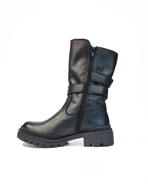 Biker boot medium high