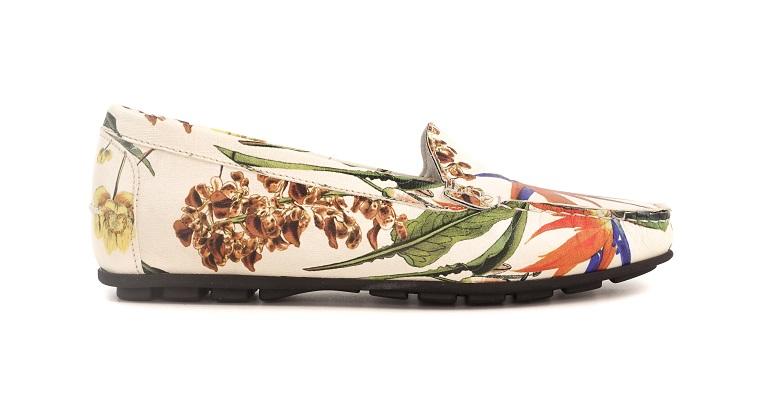 leather moccasin white kyoto